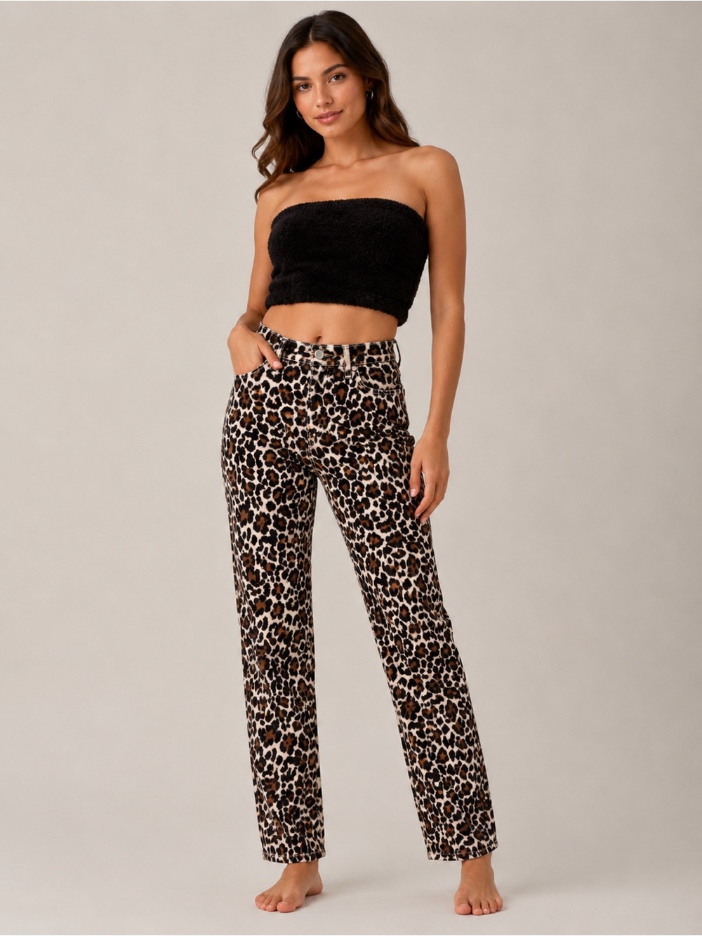 J.Crew New Leopard Print Corduroy Pants Animal Print Pants 27p 27 petite